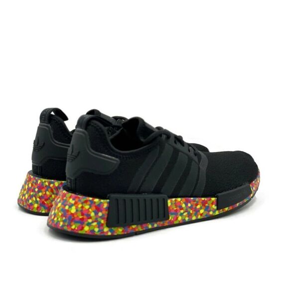 Adidas NMD R1 Men Sz 11 Casual Running Shoe Black Multicolor Trainer Sneaker NEW - Picture 8 of 11
